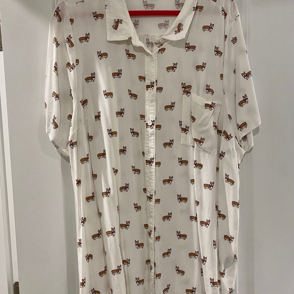 Corgi Button Down